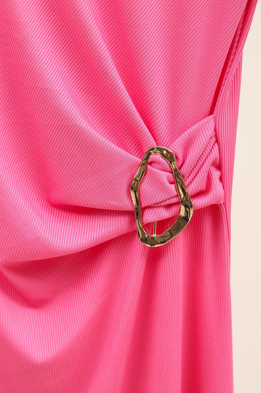 Robe Louna - Ceinturée à boucle chic