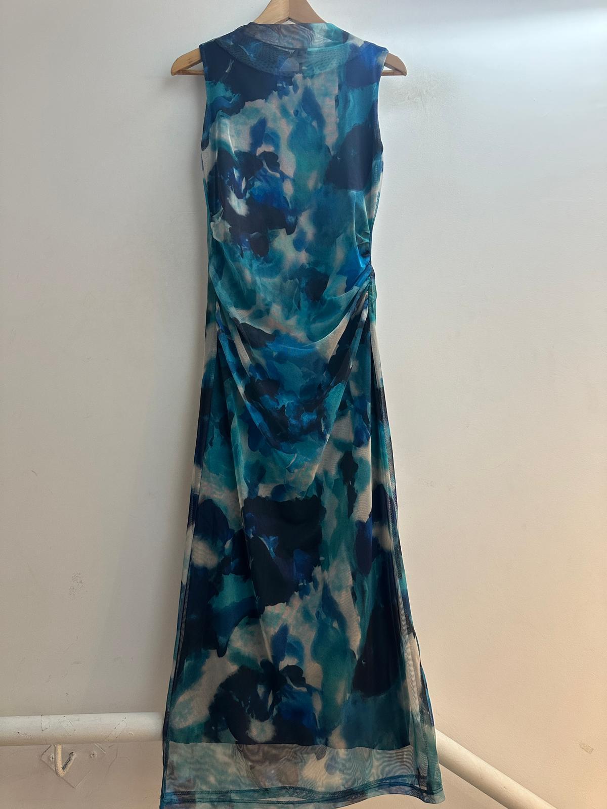 Robe Longue Aqua Dreams – Édition Élégance