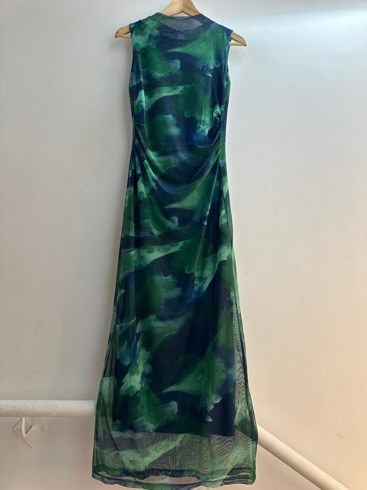 Robe Longue Aqua Dreams – Édition Élégance