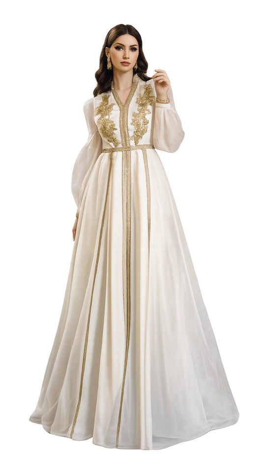 Robe de soirée Oriental chic- Royal doré