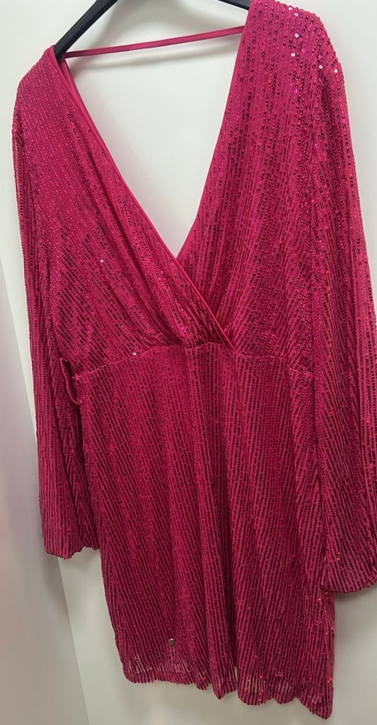 Robe "Red Glam" - Robe Courte Pailletée Élégante Femme