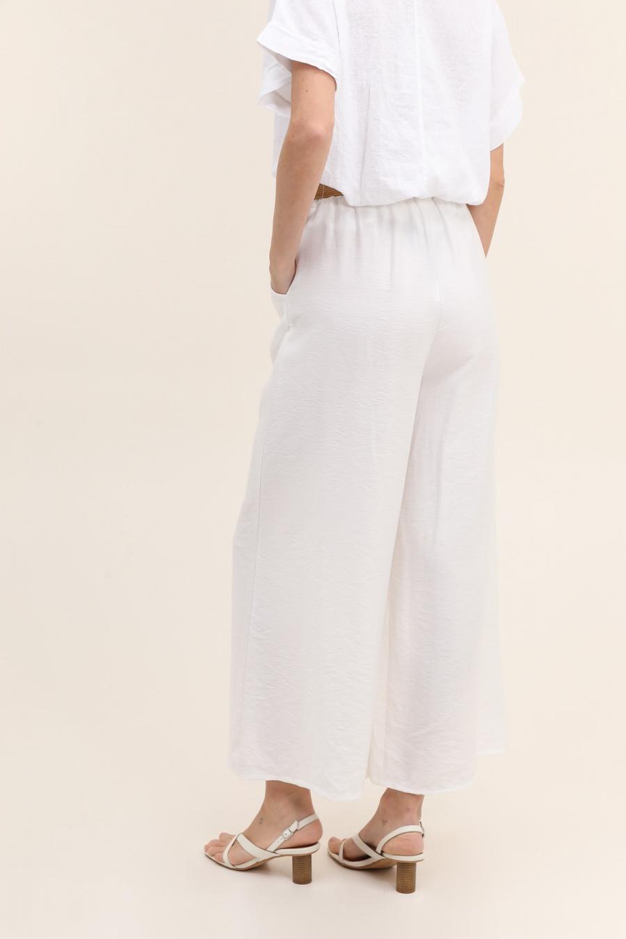 Pantalon Fluide Taille Haute Femme- Marbella