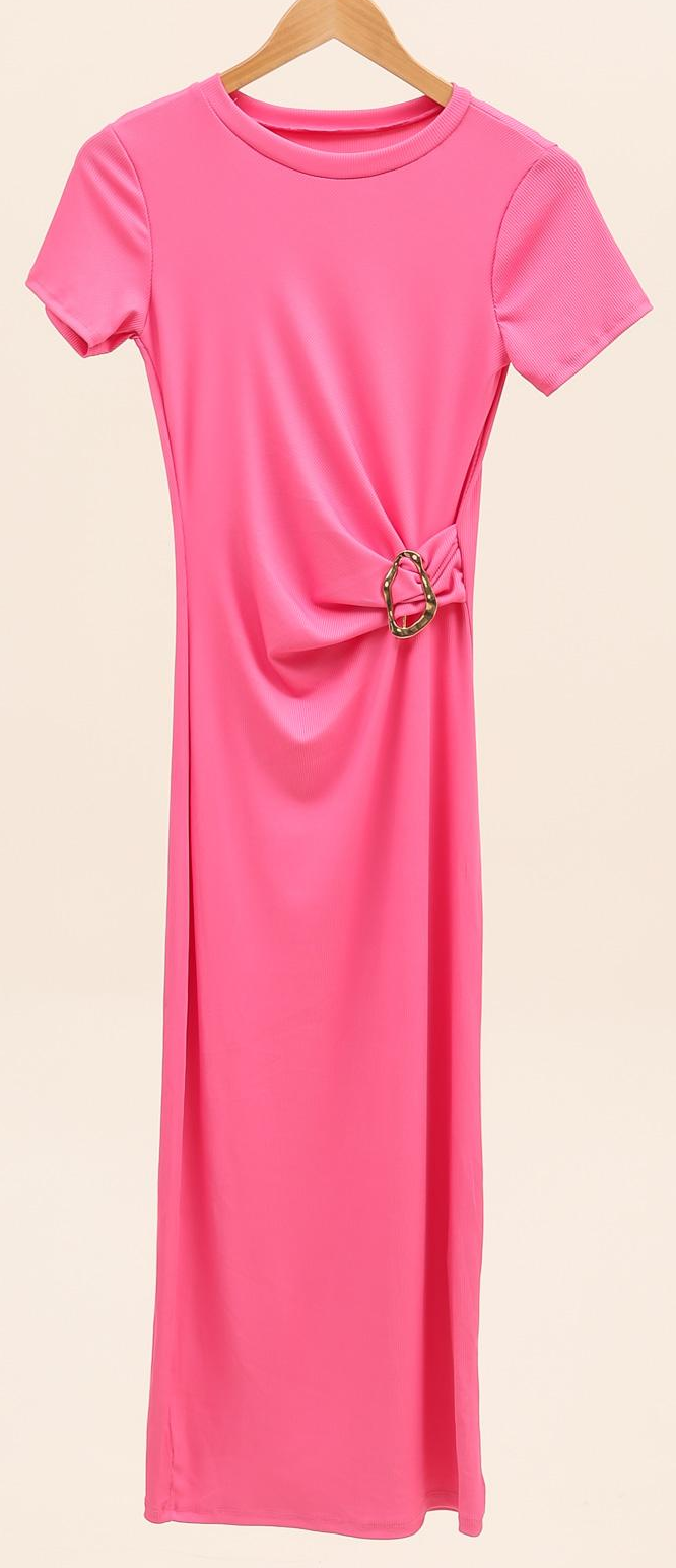 Robe Louna - Ceinturée à boucle chic