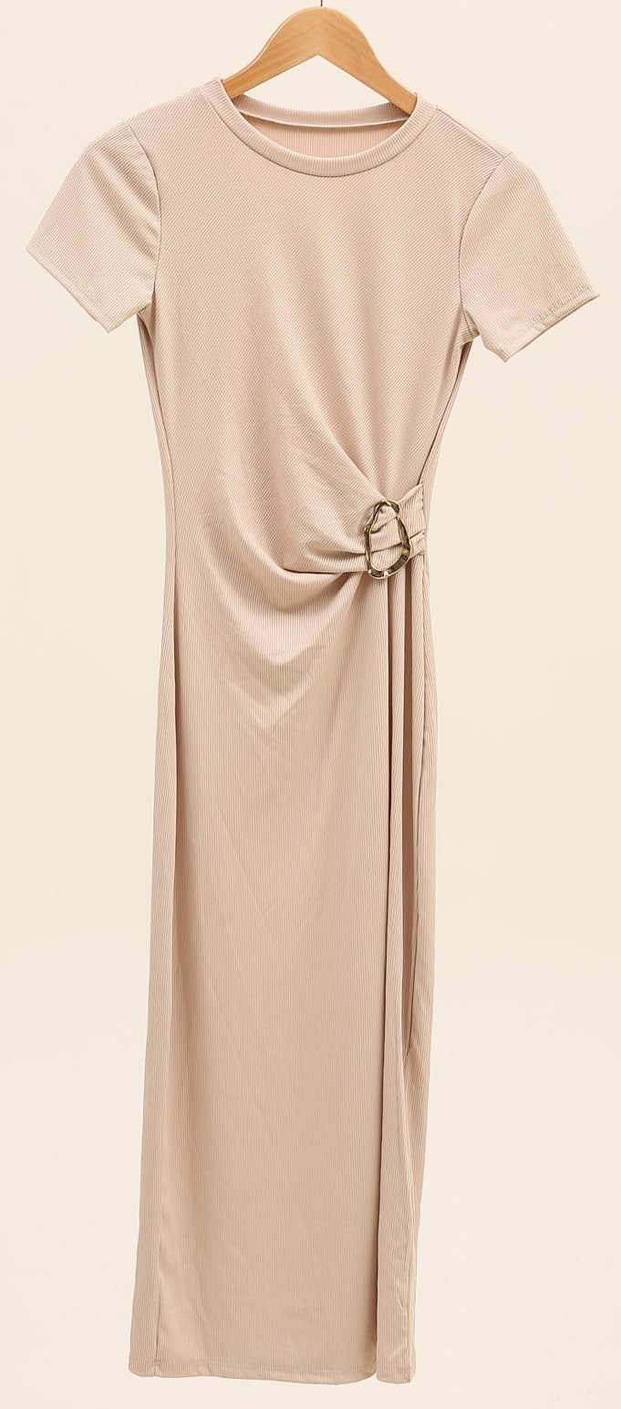 Robe Louna - Ceinturée à boucle chic